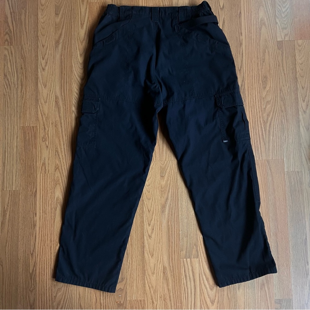 5.11 Tactical Cargo Pants Navy Blue Mens Size 34x30 Utility Work Pants Pockets - Picture 4 of 5